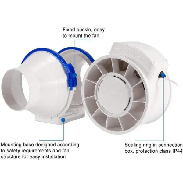Inline Duct Fan, 220, 240 - view 5