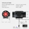 Inline Duct Fan, 220~240V, 350 CFM - view 2