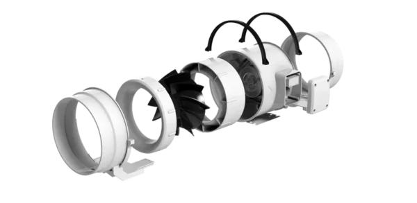 Inline Duct Fan, 220, Electric - view 2