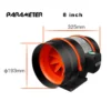 Inline Duct Fan, 220 V, 200 cmh - view 4