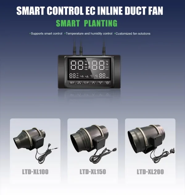 Inline Duct Fan, 220 V, Corded Electric - view 4