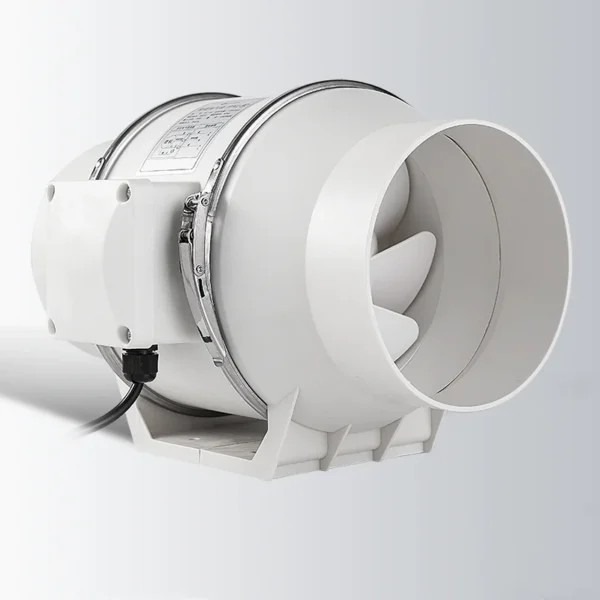 Inline Duct Fan, 220V, 120mm, Plastic