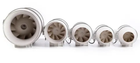 Inline Duct Fan, 220V, 145mm, Plastic - view 3