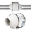 Inline Duct Fan, 220V, 6-10, Plastic