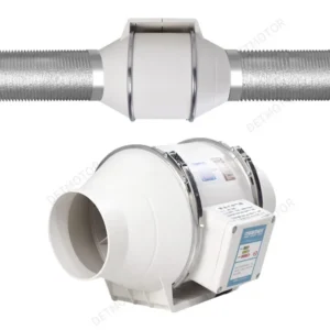 Inline Duct Fan, 220V, 6-10, Plastic
