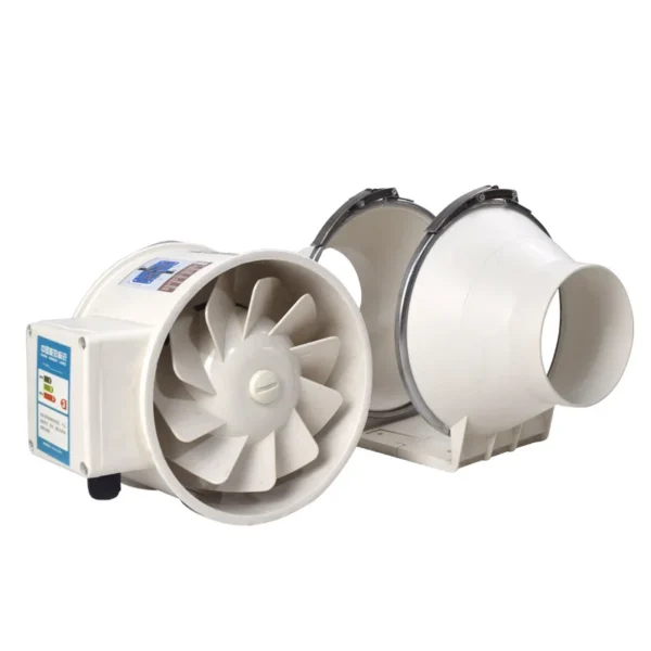Inline Duct Fan, 220V, 6-10, Plastic - view 5