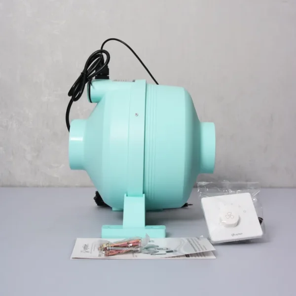 Inline Duct Fan, 220V, Plastic - view 4