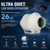 Inline Duct Fan, 26dB, 4'' - view 5
