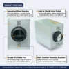 Inline Duct Fan, 380 V, Carbon Steel - view 3