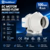 Inline Duct Fan, 4-12, 100-240V, PWM