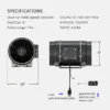 Inline Duct Fan, 4", 6", 8" - view 3