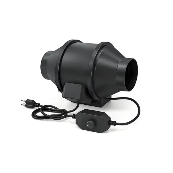 Inline Duct Fan, 4-8, Plastic