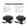 Inline Duct Fan, 4-8, Plastic - view 6