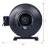 Inline Duct Fan, 412, CFM - view 5