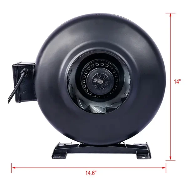 Inline Duct Fan, 412, CFM - view 5