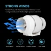 Inline Duct Fan, 45w, 2600rpm, Abs, Plastic - view 2