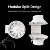 Inline Duct Fan, 45w, 2600rpm, Abs, Plastic - view 5