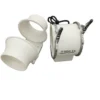 Inline Duct Fan, 5", Plastic, 2-Speed, HVAC