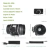 Inline Duct Fan, 54dBA, HVAC, Plastic, Roof - view 2
