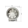 Inline Duct Fan, 6", HVAC - view 2