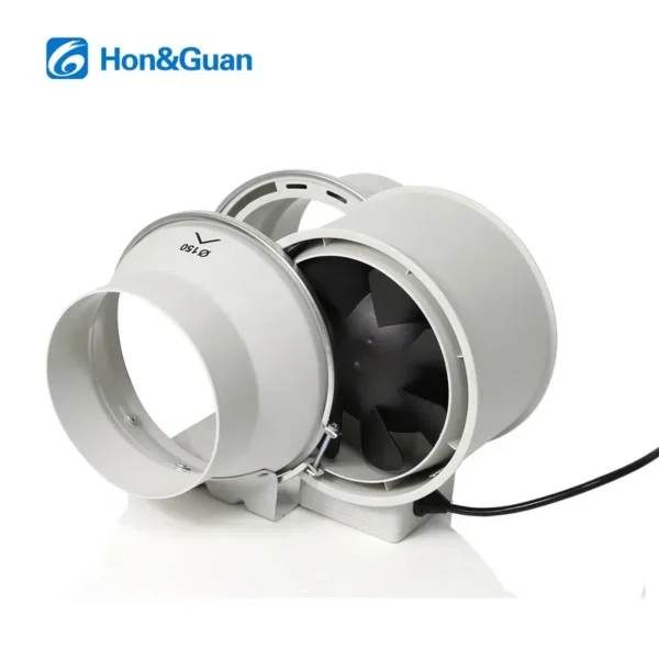 Inline Duct Fan, 6'', IP44, Plastic - view 4