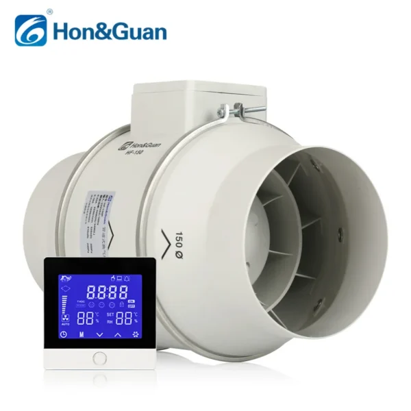 Inline Duct Fan, 6inch, 110, Electric - view 2