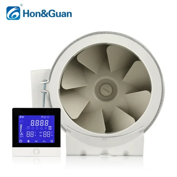 Inline Duct Fan, 6inch, 110, Electric - view 3
