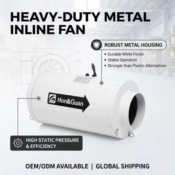 Inline Duct Fan, 6Inch, 283CFM, 583Pa - view 2