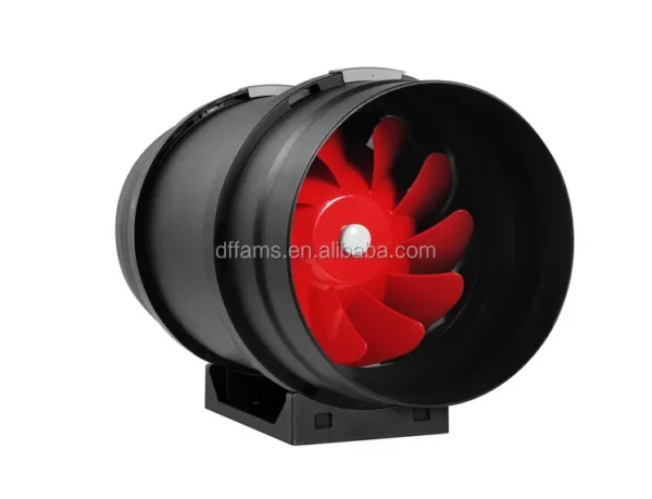 Inline Duct Fan, 735, CFM, Plastic, 8" - view 2