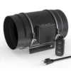 Inline Duct Fan, 831, CFM, 10-Speed, PWM