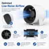 Inline Duct Fan, 870, CFM, HVAC - view 3