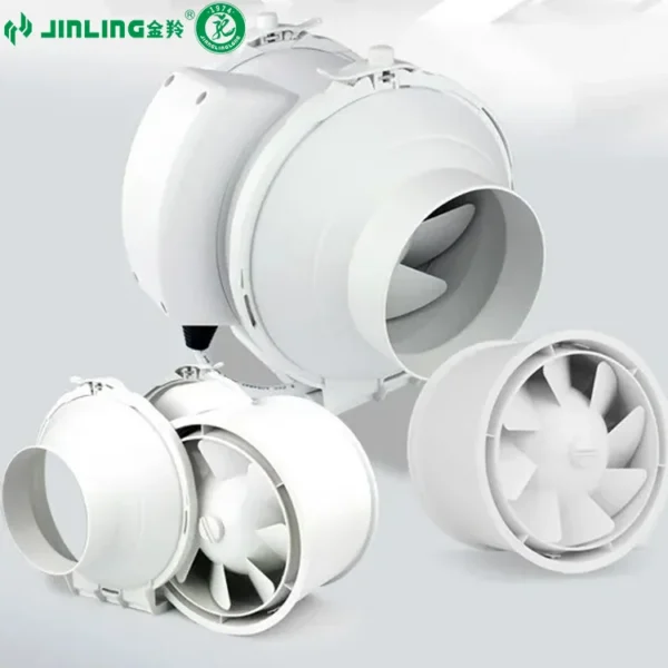 Inline Duct Fan, ABS, Plastic - view 4