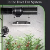 Inline Duct Fan, Axial, 110-240V, Electric - view 3