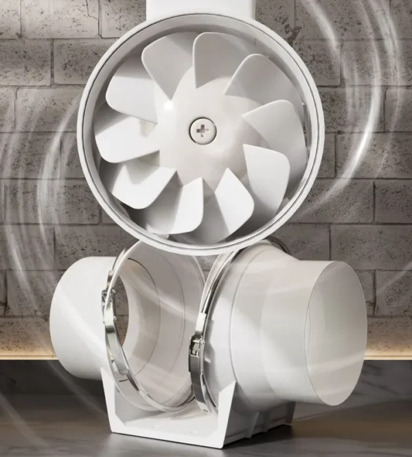 Inline Duct Fan, BITOE, 220V, 95mm - view 2
