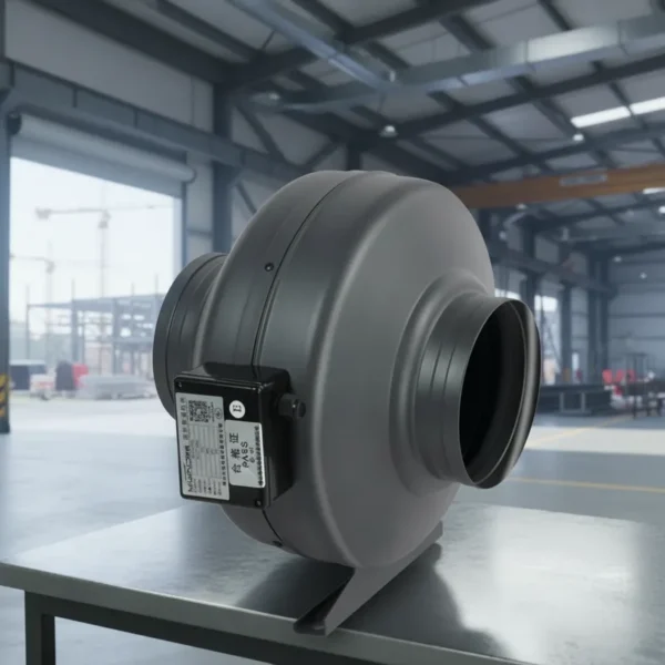 Inline Duct Fan, Cast, 4", 220V, 35-39dB