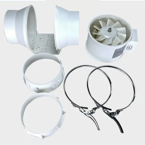Inline Duct Fan, Centrifugal, 220 V, 23-105W - view 6