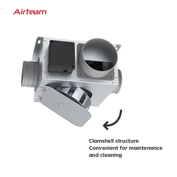 Inline Duct Fan, centrifugal, 220 V, Corded Electric - view 4