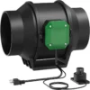 Inline Duct Fan, Centrifugal, Electric Power, A.C. Source