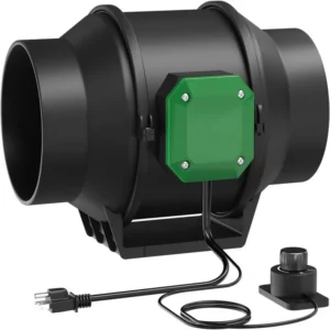 Inline Duct Fan, Centrifugal, Electric Power, A.C. Source
