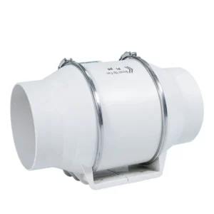 Inline Duct Fan, Centrifugal, Plastic