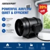 Inline Duct Fan, Centrifugal, PWM, Plastic - view 2