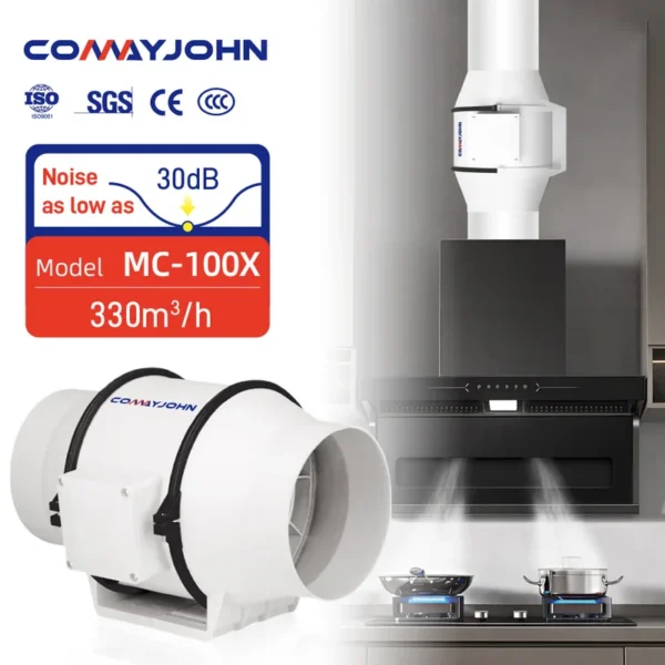 Inline Duct Fan, COMAYJOHN, MC-100X