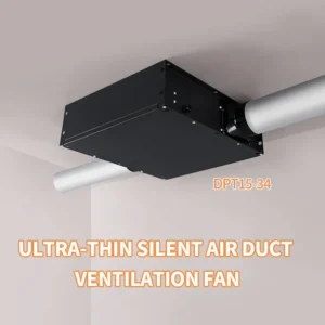 Inline Duct Fan, Ducted, 120V, Metal