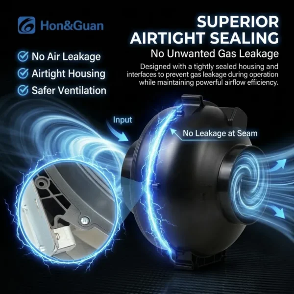 Inline Duct Fan, HONGGUAN, Plastic, Centrifugal, HEE-150P - view 2