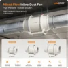 Inline Duct Fan, HVAC, 100mm, 150mm, 200mm