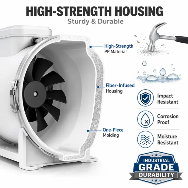Inline Duct Fan, HVAC, 220 V, Electric - view 5