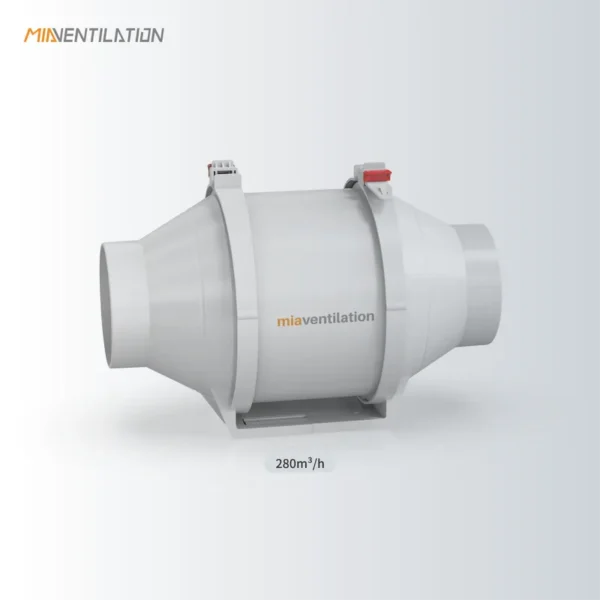 Inline Duct Fan, HVAC, 550m3, ABS Plastic - view 2