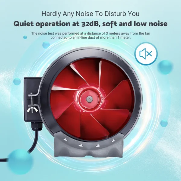 Inline Duct Fan, INKBIRD, 350CFM, Electric - view 6