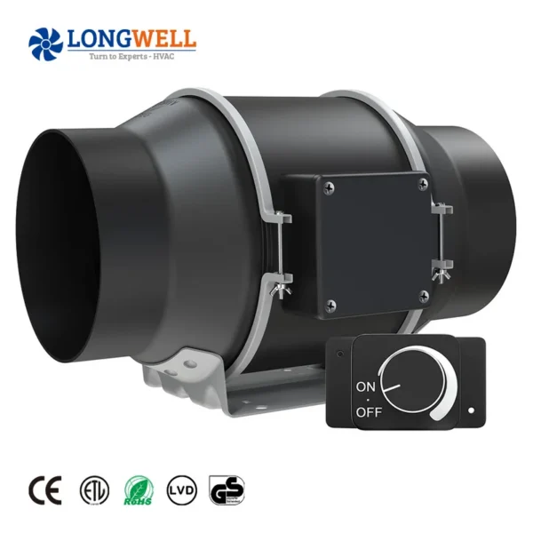 Inline Duct Fan, LONGWELL, 100mm - view 3