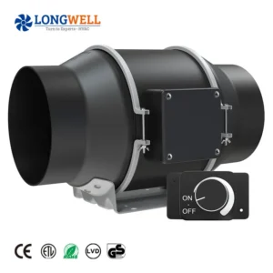 Inline Duct Fan, LONGWELL, 4'', 110V/220V/230V